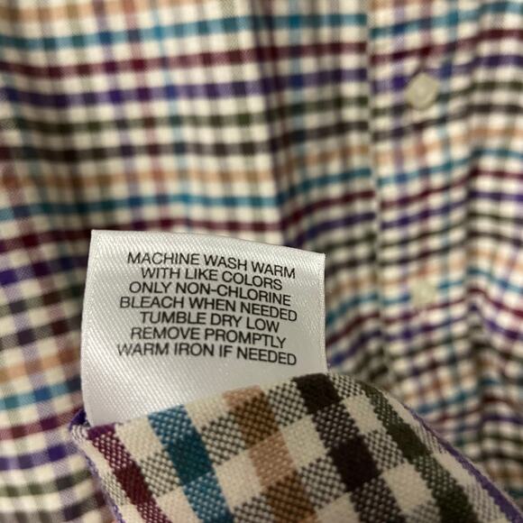 Cremieux Shirt 4XT Plaid Long Sleeve Cotton Button Down Collar Button Up - Picture 11 of 12